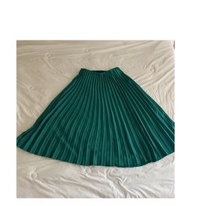 Zara Teal Pleated Skirt (Medium)